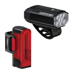 Lezyne Micro Drive 800+ Strip 300+ LED Bike Light Pair - Black / Rechargeable Set