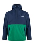 Berghaus Men's Vestment Smock Half Zip Waterproof Shell Jacket, Durable, Breathable Rain Coat, Dusk/Verdant Green, S