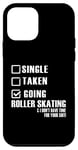 Coque pour iPhone 12 mini Roller Skater Funny - Une seule prise en train de faire du patin à roulettes