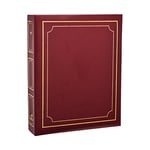 Arpan Deluxe Grand cartable à anneaux autoadhésifs Album photo 40 feuilles / 80 côtés - Rose Cachet d'or
