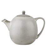 Amera Tea Pot - Ceramic Tea Pot with Whistle - Handmade Unique Pottery - Food Safety Approved - Microwave and Dishwasher Safe - Vintage Classic Collection - Grey - 17.50 cm x 23.50 cm x 14 cm