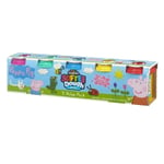 Cra-Z-Art Peppa Pig Softee 5 Dough Pack Safe & Non-Toxic Moulds On The Pot Lids