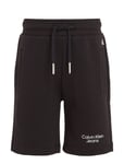 Ckj Stack Logo Jogger Shorts Black Calvin Klein