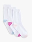 John Lewis Heel and Toe Cotton Blend Socks, Pack of 3