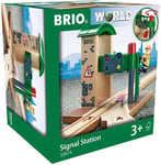 BRIO World Train Signal Station for Kids Age 3 Years Up - Compatible with all BR