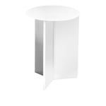 Slit Table Round High - White