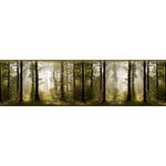 Frise de papier peint adhésive paysage boisé - 14 x 500 cm de Sanders&sanders vert mousse