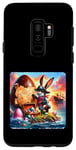 Coque pour Galaxy S9+ Lapin pirate à la recherche d'un trésor. île lapin de Pâques