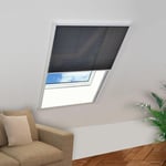 vidaXL Plisserat insektsnät för fönster 80x120 cm aluminium 142612