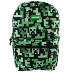 Minecraft Creeper Ryggsäck Skolväska Väska 45x30x13cm