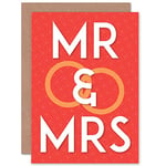 Wee Blue Coo WEDDING MARRIAGE MR AND MRS GAY GREETINGS GIFT CARD