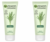 2 x Garnier Organic Lemongrass Daily Face Moisturiser & Hydrating Cream