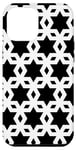 iPhone 15 Pro Max White Black Monochrome Star Arabic Geometrical Pattern Case