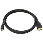 Nano Cable 10.15.3502 - CABLES HDMI -   - Cable Micro HDMI 1.4 1.8 mètres, couleur noir