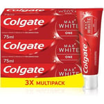 Colgate Max White One Whitenening Toothpaste 3 x 75ml