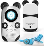 MONDODIGITALE-Lecteur Mp3 Enfant 64Go Bluetooth 5.3, 18 Musiques De Sommeil Intégrées, Haut-Parleur, Enregistrement À Une Touche, Panda Mignon Portable Pour Un Son Hifi Sans Perte, Radio Fm, Enregist