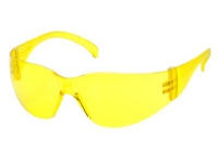 Pyramex skyddsglasögon gula - Intruder, böjda linser, lätta glasögon 23g