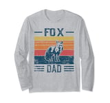 Best Fox Dad Men - Vintage Fox Long Sleeve T-Shirt