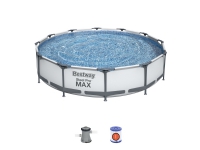 Bestway Steel Pro 56416, 6473 l, Pool med ram, Blå, 25,2 kg