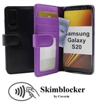 Skimblocker Plånboksfodral Samsung Galaxy S20 (G980F) (Svart)
