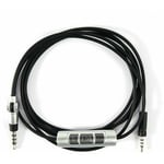 Câble audio 3,5 mm vers 2,5 mm compatible avec casque Sennheiser Momentum 2.0/Momentum Noir