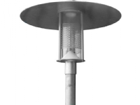 DeKanon parkbeslag f/Ø60mm mast. galvanisering vedr. Philips LED 28W 3000K 1617Lm. Cl. II med 3,5 m kabel 230V. IP56. IK10. PROFESJONELL