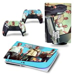 Kit De Autocollants Skin Decal Pour Console De Jeu Ps5 Full Body Gta5 Grand Theft Auto, Version Cd-Rom T1796