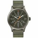 Timex Expedition Scout Men's 40mm Fabric Strap Watch TW4B14000, Dark Green