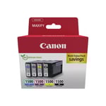 Canon PGI-1500 BK/C/M/Y Multipack - 4-pack - svart, gul, cyan, magenta - original - bläcktank