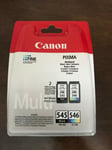 Genuine Canon PG545 + CL546 BK/C/M/Y Ink Cartridge Multipack (8287B005) twin ink