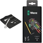 Wera '05020110001 6004 Joker 4 Set 1, self-Setting Spanner Set, 4 Pieces & 967SPKL/9BO Multicolour TX-Key Set, TX8 - TX40, 9pc, 05073599001