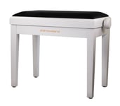 Grooveland KB200 Pianopall (Matt Vit, Svart Sits)