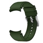 SYSTEM-S Bracelet flexible en silicone pour montre connectée Samsung Galaxy Watch 4 Vert 22 mm