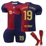 Barcelona Hemmatröja för Barn 2024-2025 Nr 19 Yamal Vuxen Adult S
