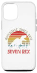 iPhone 14 Kids Seven Rex 7th Birthday Gift Second Dinosaur 7 Year Old Case