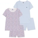 Petit Bateau Pyjamas 2-pack Jasmin Marshmallow | Blå | 6 years