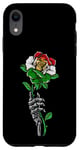 Coque pour iPhone XR Rose kurde avec squelette « I Love Kurdistan » avec racines du drapeau