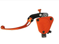 ACCOSSATO Pompe d'embrayage forgée19X20 avec bac intégré, levier articulé long orange (pommeau+levier) pour Suzuki GSX-R 1000 de 2009 à 2015, CC 1000