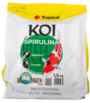 TROPICAL - New Koi Spirulina Pellet Size S 1,5Kg - Food for everyday feeding of koi during warm seasons, in water temperatures from 15 to 30°C