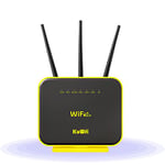 Routeur 4G LTE, KuWFi Routeur 4G avec Emplacement Carte SIM, routeur SIM Gigabit Double Bande 1200 Mbps avec antenne Externe, Module EC25E prenant en Charge DDNS/VPN/QoS, jusqu'à 64 utilisateurs C900