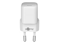 Goobay - Strömadapter - 20 Watt - 3 A - Pd 3.0 (24 Pin Usb-C) - Vit - För Apple 10.2-Inch Ipad  10.5-Inch Ipad Air  10.9-Inch Ipad Air  Iphone 11, 12, Se, Xr
