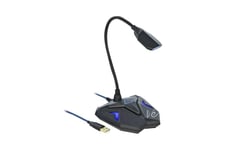 Delock Desktop USB Gaming Microphone with Gooseneck and Mute Button - mikrofon