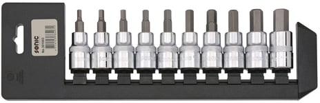 Hylssats 1/2" Insex 4-14mm Med Hållare 10-Delar Sonic