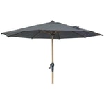 Parasoll Med Vev 300 cm, Mörkgrå