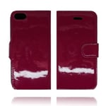 Apple Stitch Lack Iphone 5/5s Läder Skal (röd)