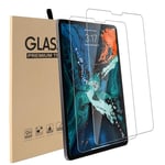 [2 Pack] MadeRy Screen Protector For iPad Air 4 10.9" 2020 / iPad Pro 11" 2020/2018, 9H Hardness Clear High Definition Scratch Resistant Tempered Glass.