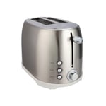 KAFF TS2SD 2 Slice Toaster Stainless Steel Finish 2 slice toaster, suitable for 12x12cm bread 220-240V, 800W, 6 level browing and cancel function Bagel, Deforst, Reheat function. Wide Slots