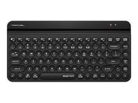 A4tech Fstyler Fbk30 - Tangentbord - Compact - Trådlös - 2.4 Ghz, Bluetooth - Svart