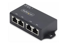 StarTech.com 2-Port Gigabit PoE+ Injector, PoE/PoE+ (802.3af/802.3at) 30W - strömtillförsel - oövervakad inline - 30 Watt