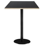 Högt bord 60 x 60 cm - svart Rommodell med träkanter Svart